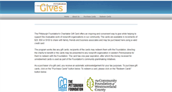 Desktop Screenshot of givingcard.pittsburghgives.org