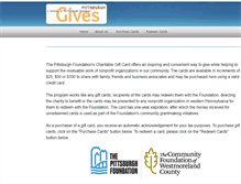 Tablet Screenshot of givingcard.pittsburghgives.org